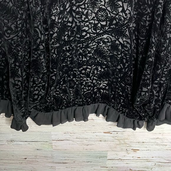 Uru kristine st. Rrik black silk made in usa cardigan sweater small - Picture 11 of 12